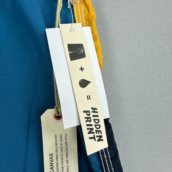 Vans Era Classic Hidden Print Board Shorts Stretch Cinch Fly Cargo Pocket - Picture 7 of 10